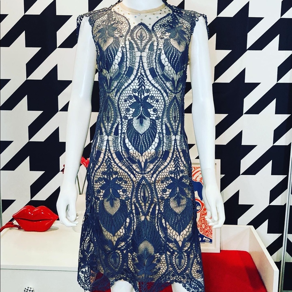 Sheer lace dress
